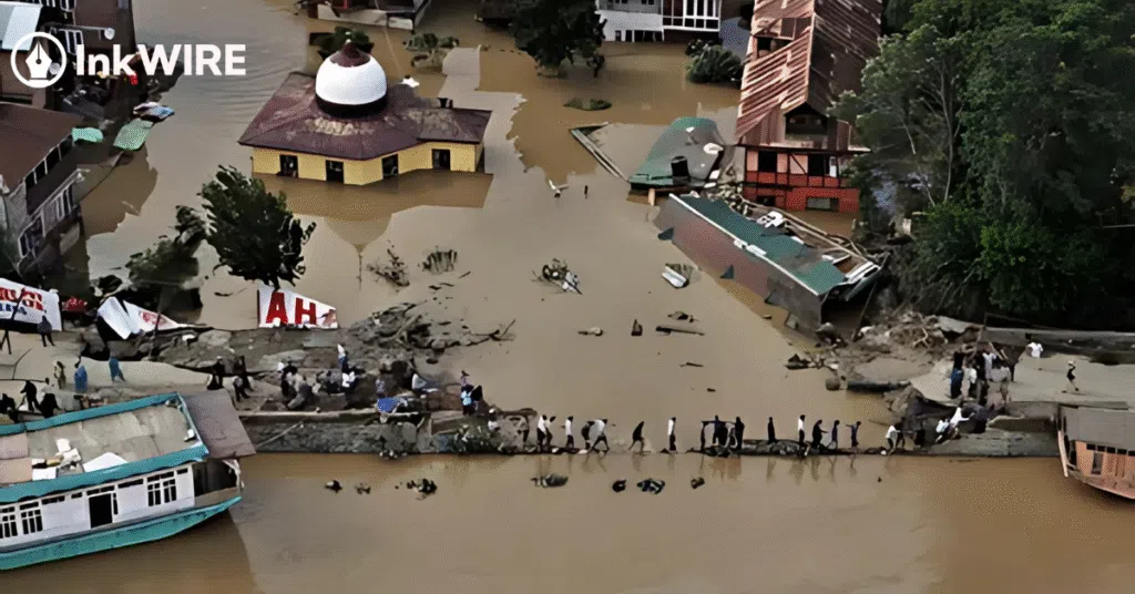 Heavy rainfall triggers a flood-like situation across Kashmir; track Jhelum levels, landslides, evacuations, and rescue