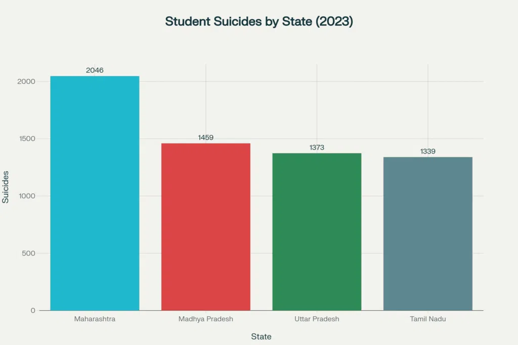 State-wise Student Suicides in 2023
